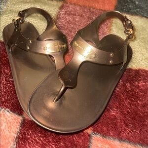 Michael Kors Metallic Brown Sandals
